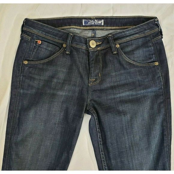 Hudson Jeans 28 Dark Wash Straight Leg EUC - Picture 1 of 6